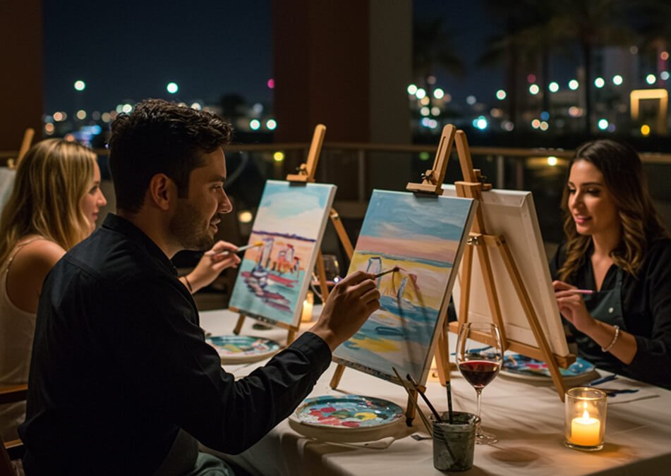 5 Reasons a Paint and Sip Night Is the Best Valentine’s Date Idea in Dubai 