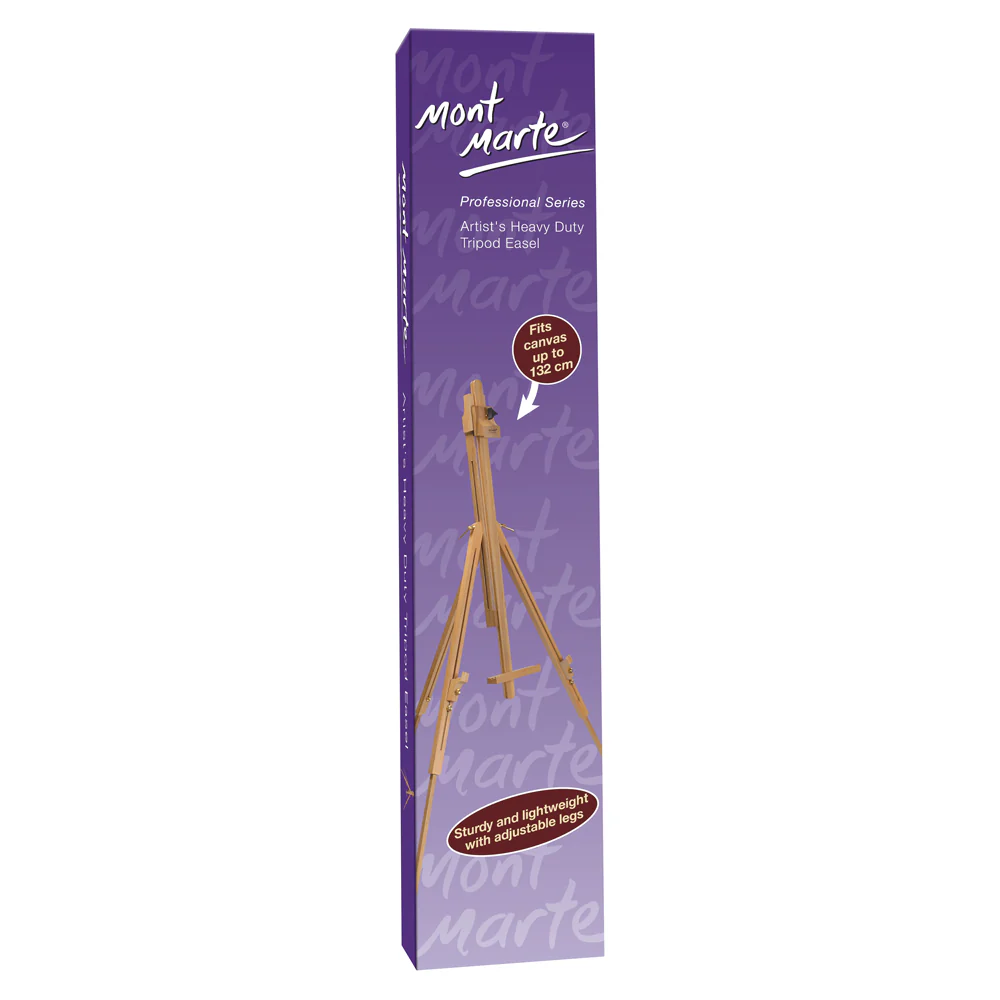 Heavy Duty Tripod Easel - Beech Wood - Image 3